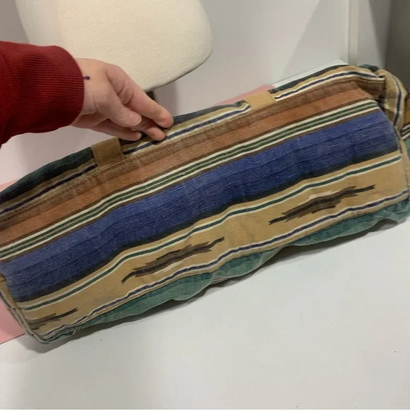 GITANO Vintage Aztec Style Print Duffle Bag / Carry-On Bag / Canvas Bag / BoHo - Picture 11 of 11